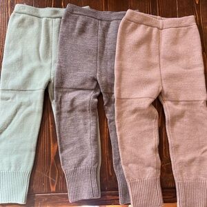 Set of 3 Sloomb playwoolies knit pants